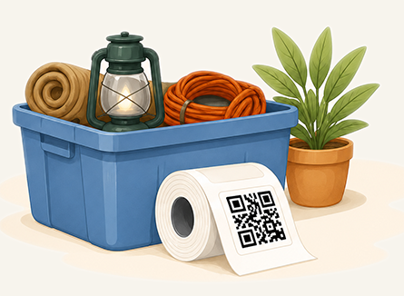 QR label sheet